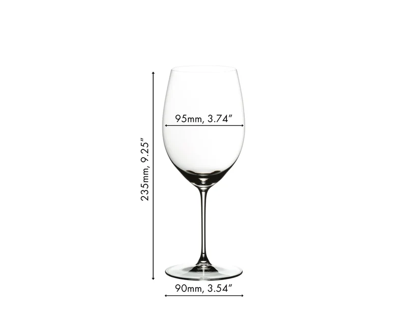 Set de verres à vin Riedel - Verres à vin rouge - Veritas - 630 ml - 4 pièces