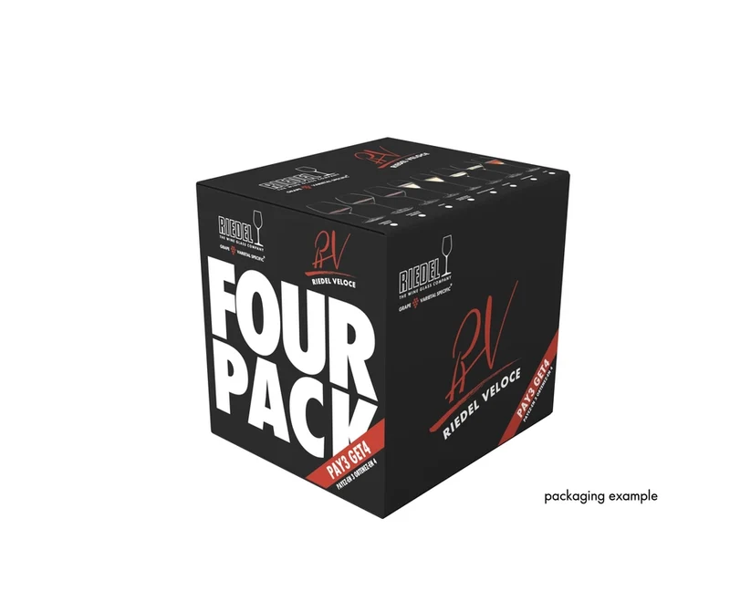 Ensemble de verres à vin Riedel - Verres à vin rouge - Veloce - 830ml - 4 pièces