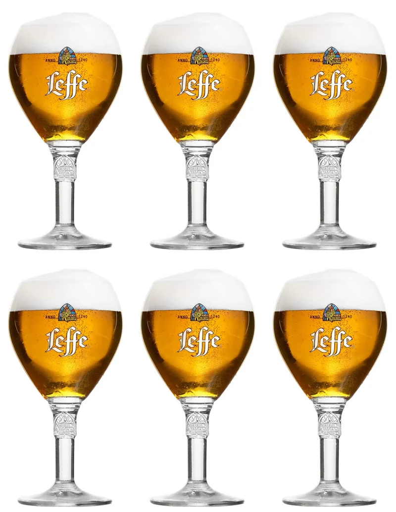 Ensemble de verres a bière Leffe - Verres calice - Leffe - 330 ml - 6 pièces