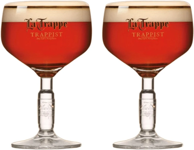 Ensemble de verres à bière La Trappe - Bokaal - 250 ml - 2 pièces