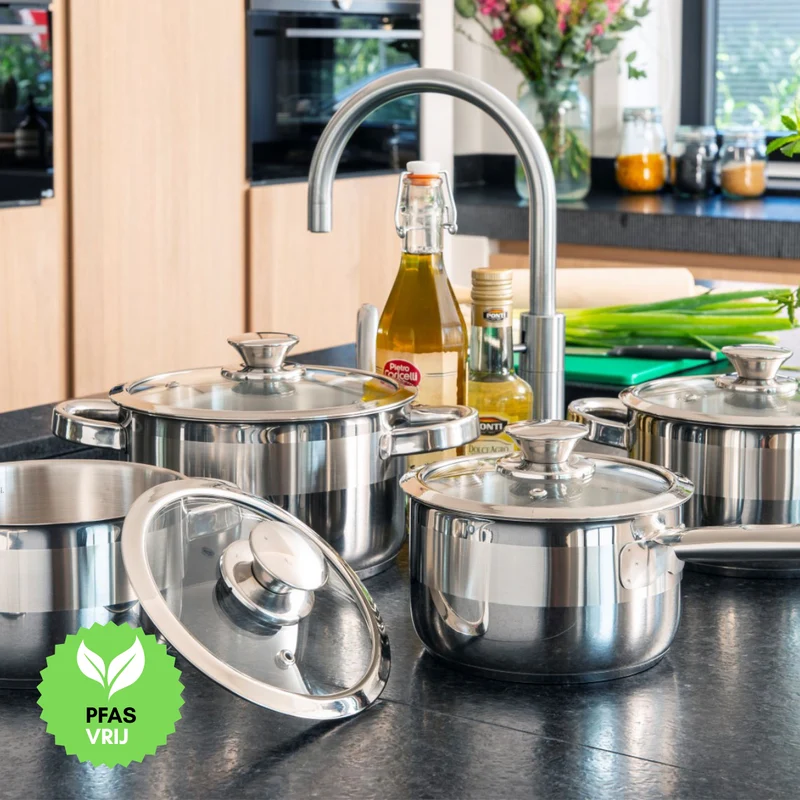 Ensemble de casseroles Sola - en inox - Furore - ø 16/18/20/16 cm - 4 pièces