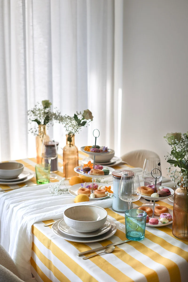Ensemble de couverts Studio Tavola - Champagne - Bestek - 8 personnes - 42 pièces