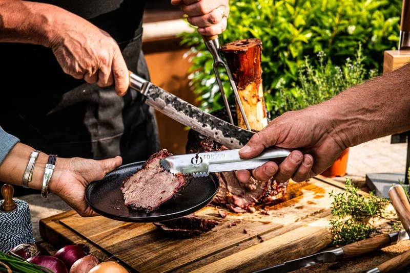 Ensemble de pinces Forged - Pinces à servir - Churrasco - 318 mm - 4 pièces