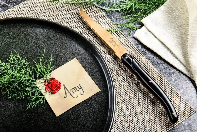 Set de couteaux Laguiole Style - Couteaux a steak - Prestige - 11 cm - 6 pièces