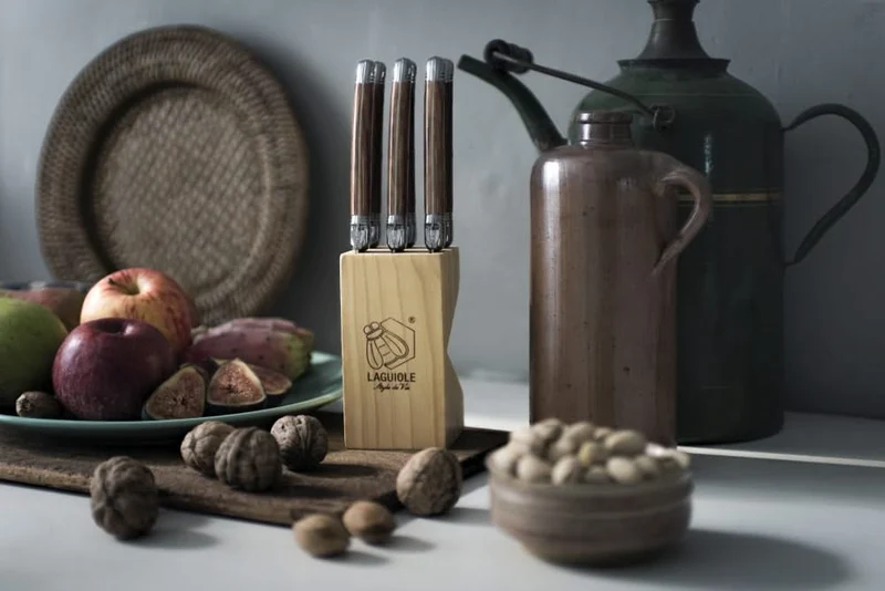 Ensemble de couteaux a steak Laguiole Style de Vie - Bois - 24 cm - 6 pièces