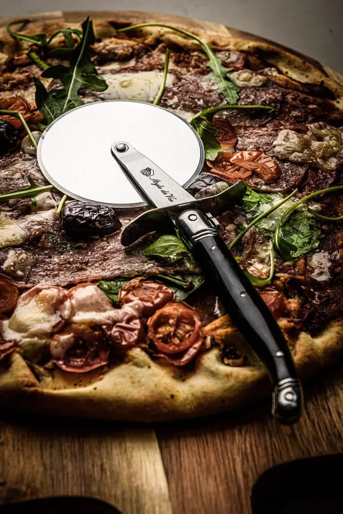 Coupe-pizza Laguiole Style De Vie - en acier inoxydable - Premium Line - 26 cm