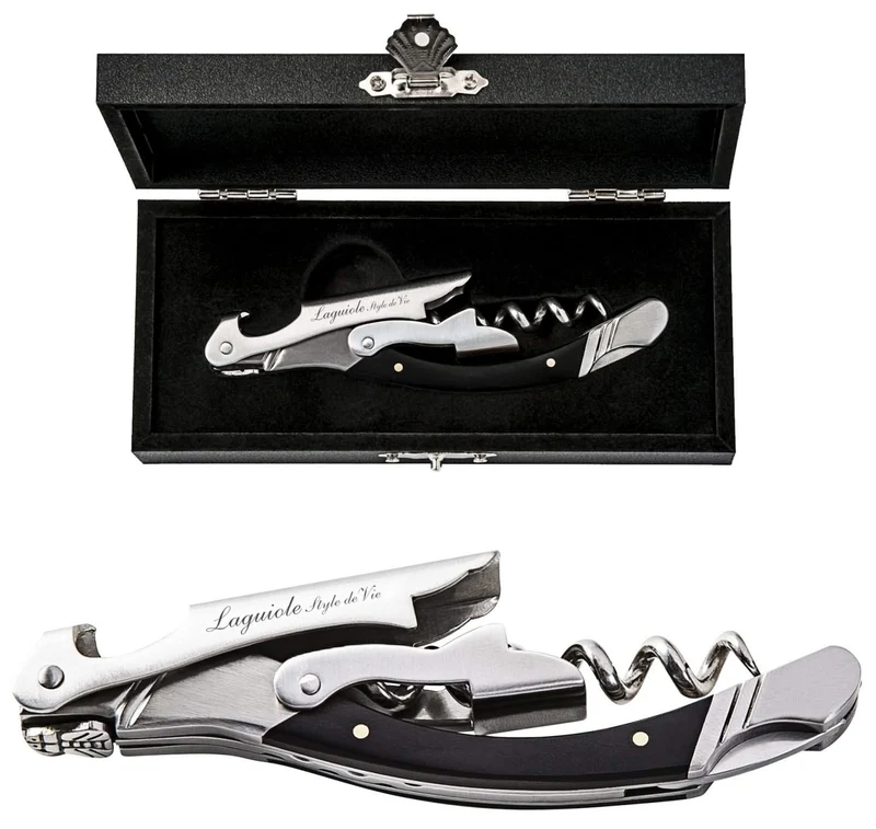 Tire-bouchon Laguiole Style De Vie - en acier inoxydable - Luxury line - 320 g