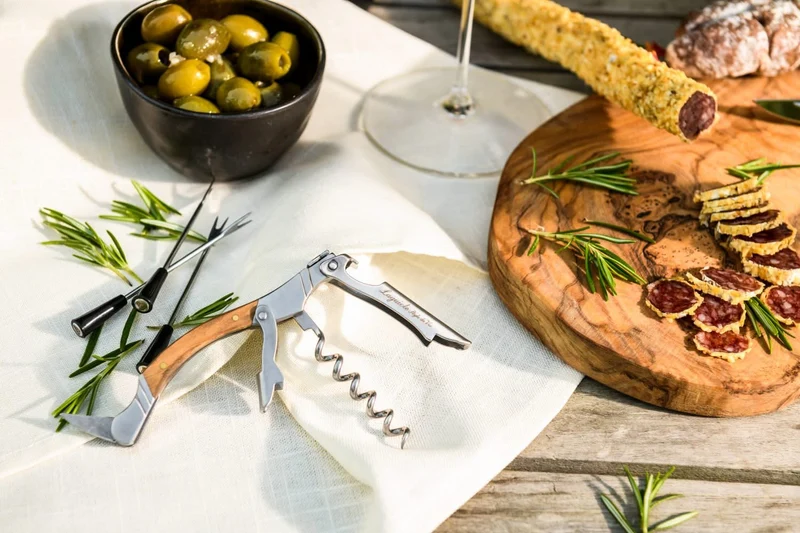 Tire-bouchon Laguiole Style De Vie - Tire-bouchon sommelier - en bois d'olivier