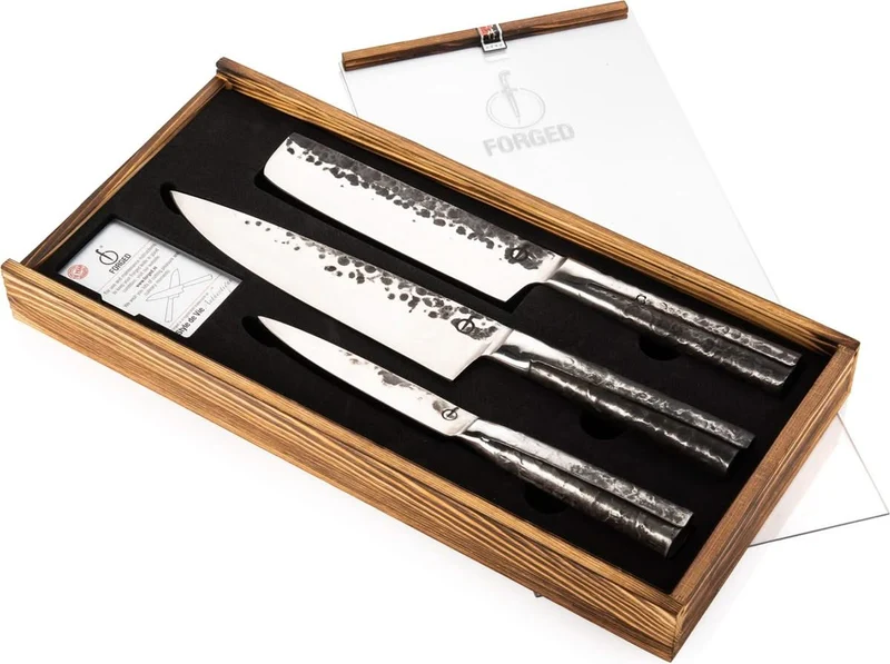 Set de couteaux Forged - Couteau de chef - Intense - en acier 440C - 3 pièces