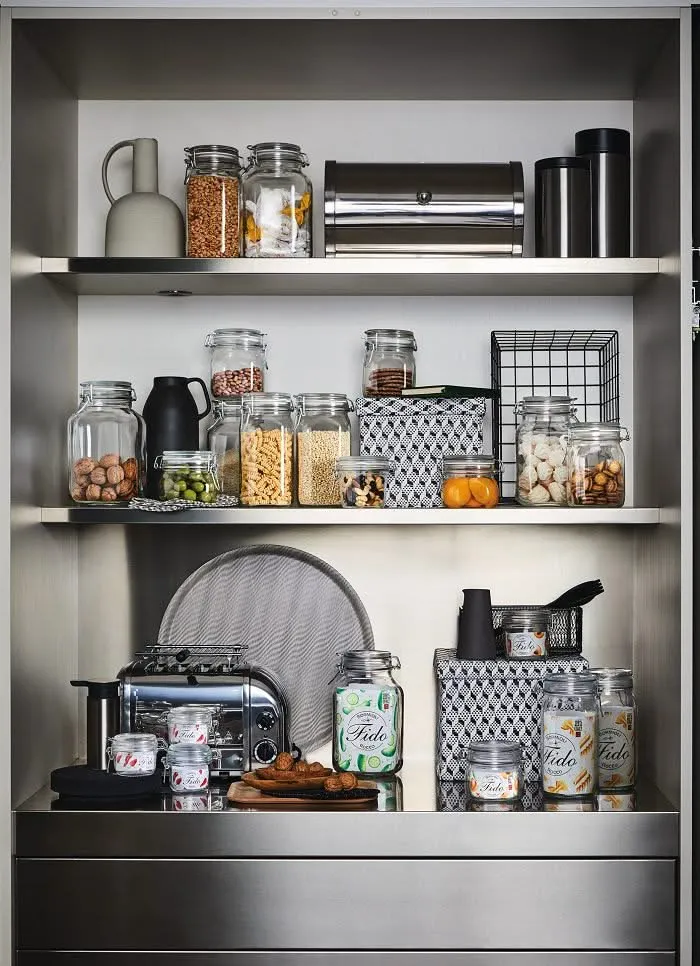 Ensemble de bocaux Bormioli Rocco - Bocal en verre - Fido - 3 L - 2 pièces
