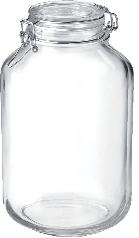 Ensemble de bocaux Bormioli Rocco - bocal a conserver - Fido - 4 L - 2 pièces