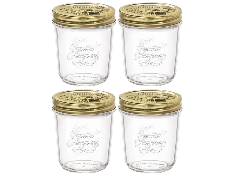 Set de bocaux Bormioli Rocco - Weck - Quattro Stagioni - 320 ml - 4 pièces