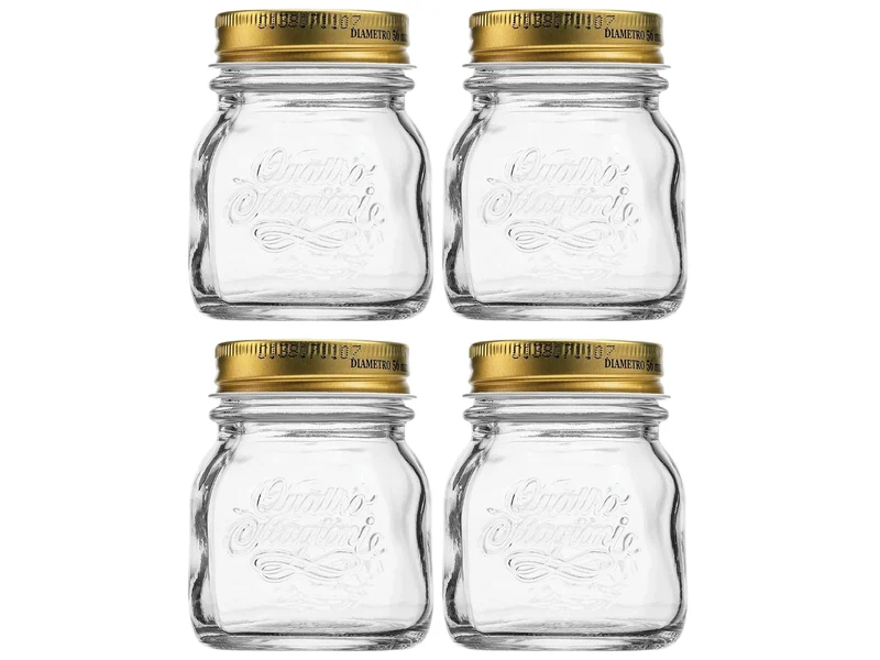 Ensemble de bocaux Weck Bormioli Rocco - Quattro Stagioni - 150 ml - 4 pièces