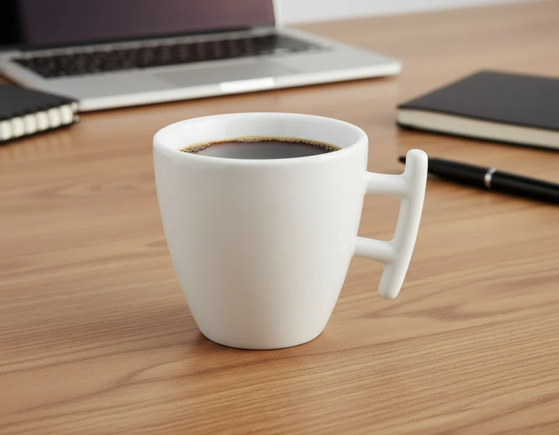 Ensemble de tasses à café BonBistro - en porcelaine - Squito - 170 ml - 6 pièces