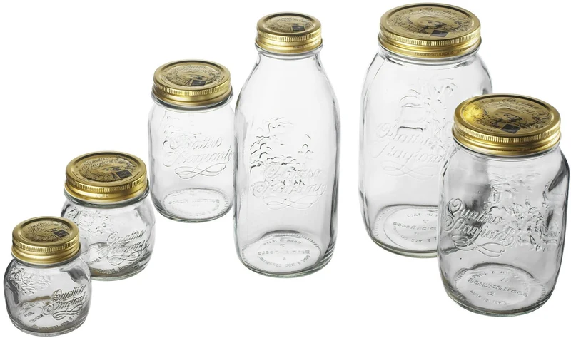 Ensemble de bocaux Bormioli Rocco - Quattro Stagioni - 1 L - 6 pièces