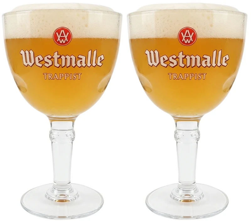 Ensemble de verres à bière Westmalle - Trappist - Westmalle - 330 ml - 2 pièces