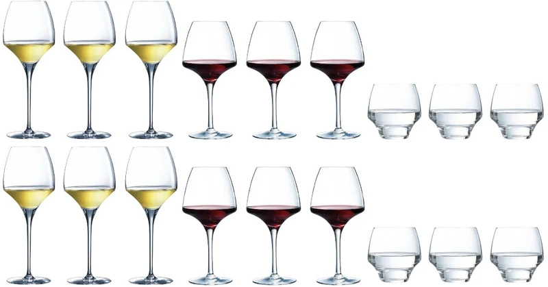 Set de verres à vin Chef & Sommelier - Verres à eau - Open Up - 18 pièces