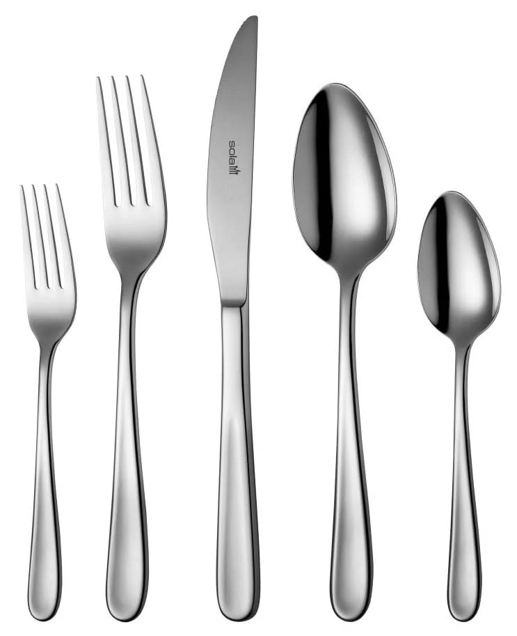 Ensemble de couverts Sola - En inox 18/10 - Florence - 9 personnes - 90 pièces