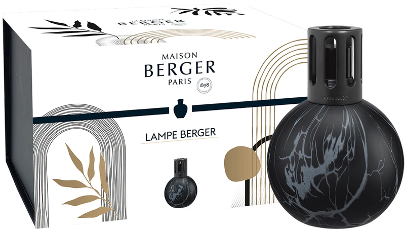 Set de lampe à parfum Maison Berger - Catalytique - Marbrure - 12 cm - 5 pièces