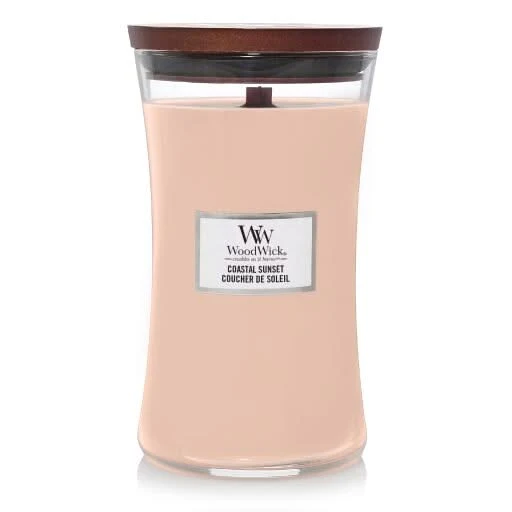 Bougie parfumée WoodWick - a mèche en bois - Coastal Sunset - 18 cm / ø 10 cm