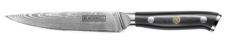 Couteau d'office Blackwell - Style japonais - Damascus - 12,5 cm