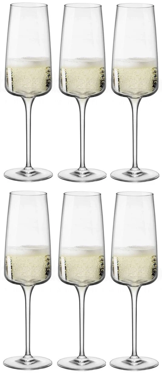 Set de verres Bormioli Rocco - Verres a champagne - Nexo - 24 cl - 6 pieces