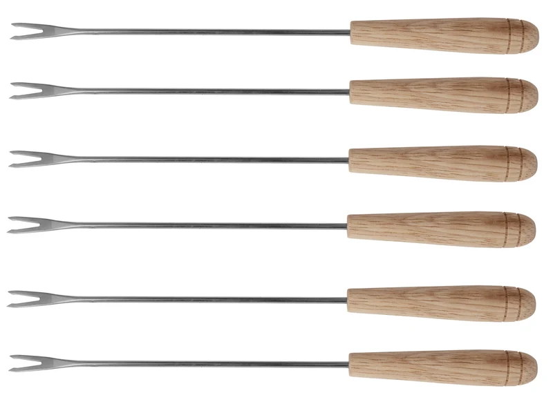 Set de fourchettes à fondue Cosy&Trendy - en inox - Fontestic - 6 pièces