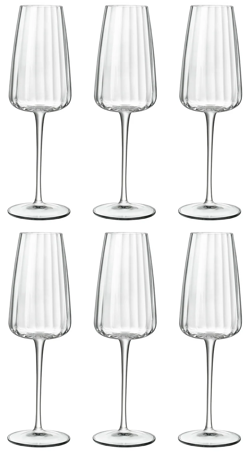 Set de verres à champagne LuigiBormioli - Flûtes - Speakeasies - 21cl - 6 pièces