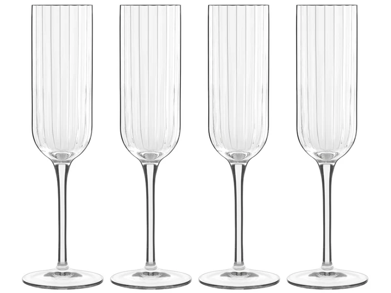 Set de verres a vin Bormioli - Verres a champagne - Bach - 21 cl - 4 pièces