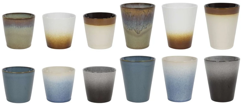 Set café Studio Tavola - Tasses café&cappuccino - Storm - 200/310ml - 12 pièces