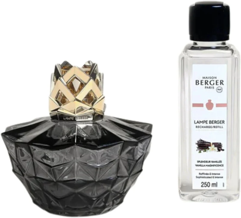 Set parfum Maison Berger - Lampe - Splendeur Vanillée - 250 ml - 6 pièces