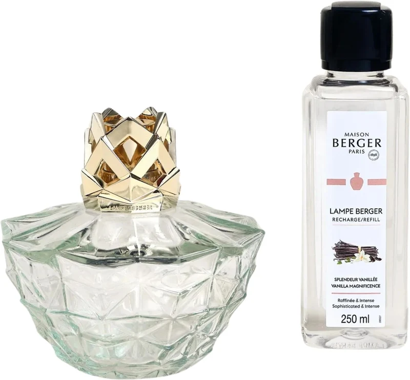 Coffret Maison Berger - Lampe a parfum - Splendeur Vanillée - 250 ml - 6 pièces