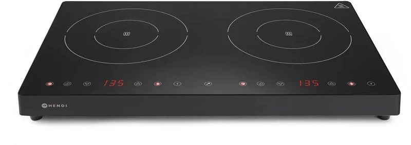 Plaque à induction Hendi - Double zone de cuisson - Kitchen Line - 3500 W